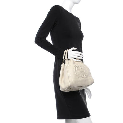 Gucci Cellarius Calfskin Small Soho Shoulder Bag Mystic White 3 of 8