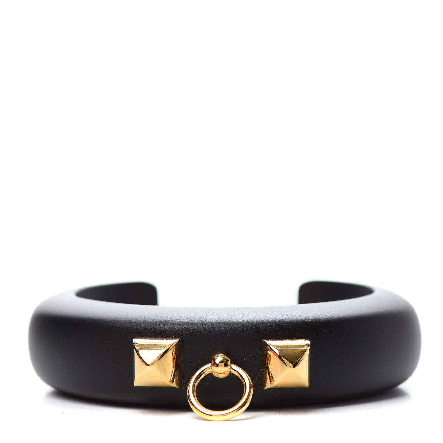 Pearwood Medor Fine Cuff Bracelet M Black