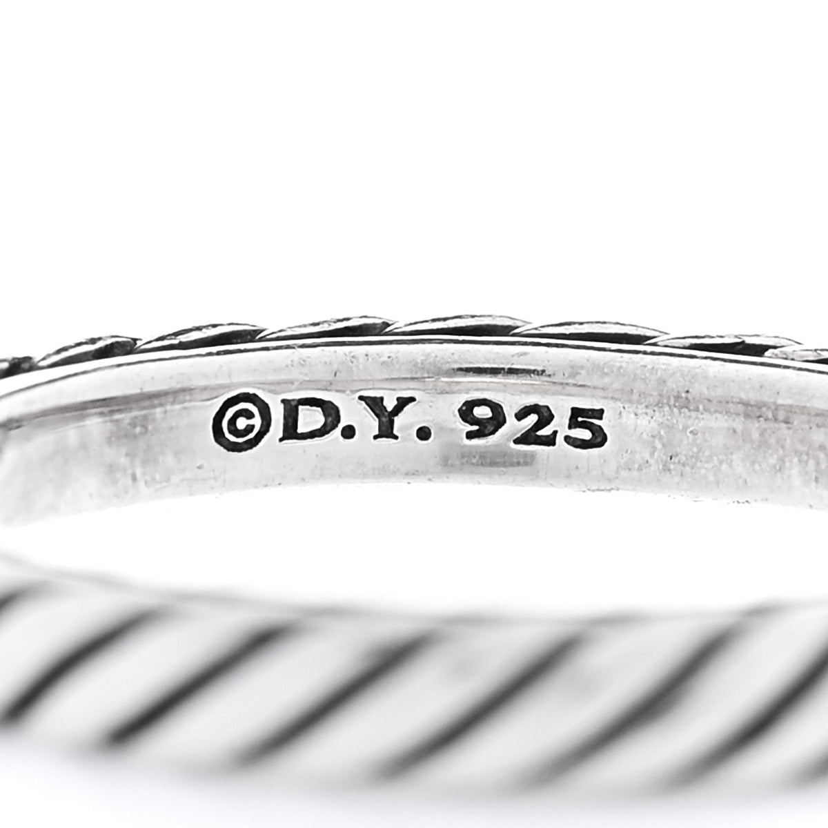 David Yurman Sterling Silver Cable Classics Band Ring 50 5.5 4 of 4