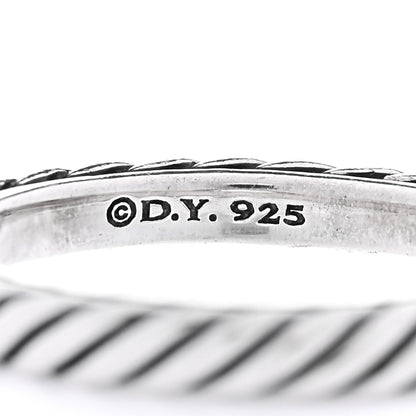 David Yurman Sterling Silver Cable Classics Band Ring 50 5.5 4 of 4