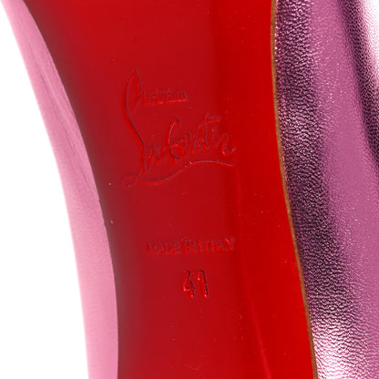 Christian Louboutin Metallic Calfskin Hot Chick 100 Pumps 41 Pink 6 of 7