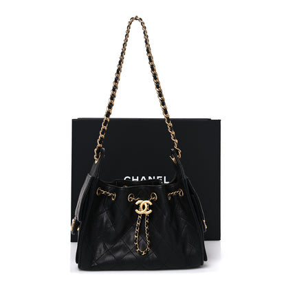 Chanel Caviar Quilted Mini Chanel 25 Handbag Black 11 of 11