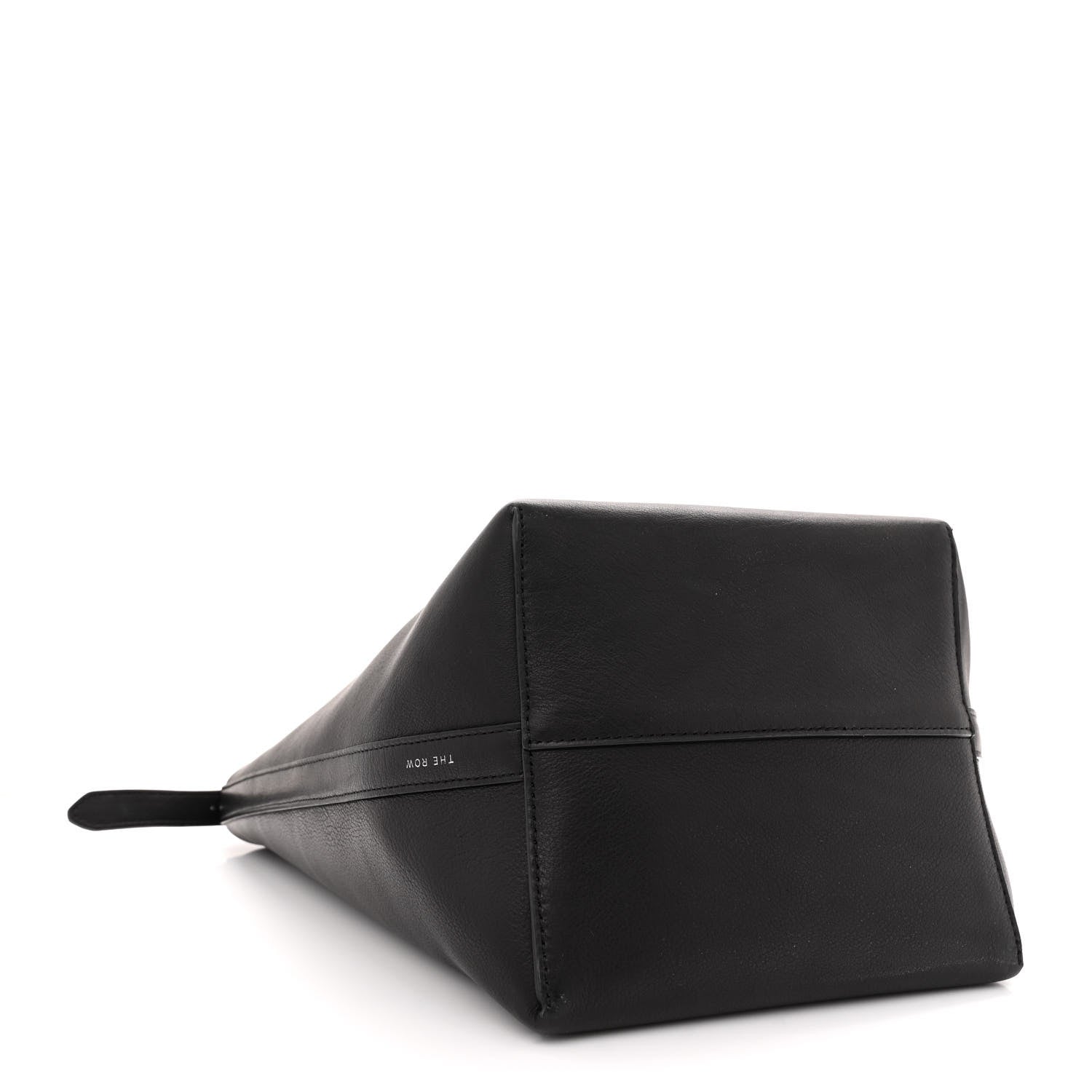 The Row Polished Saddle Calfskin Medium N/S Park Belt Bag Black 4 of 10