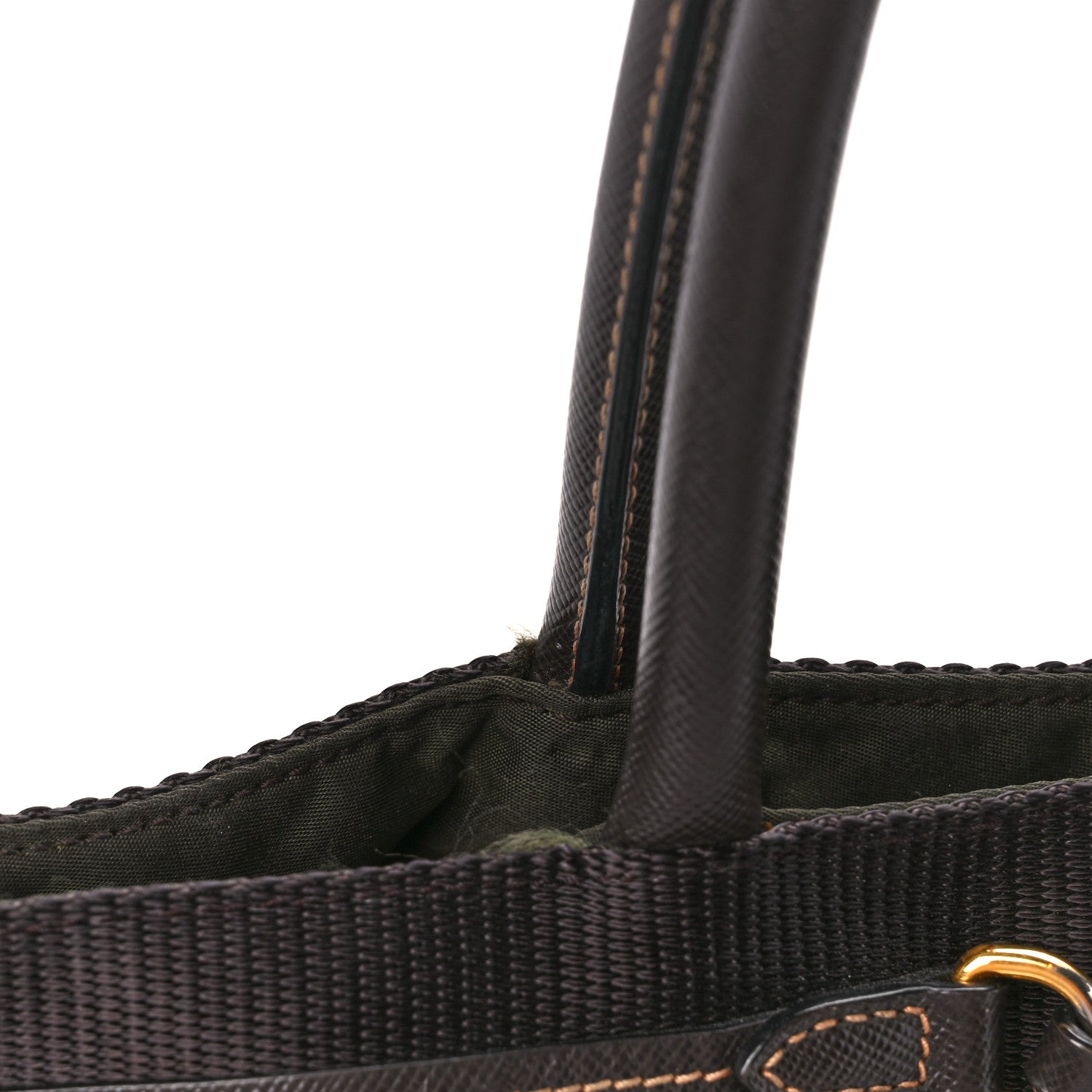 Prada Nylon Jacquard Logo Tote Corda Militaire 14 of 15