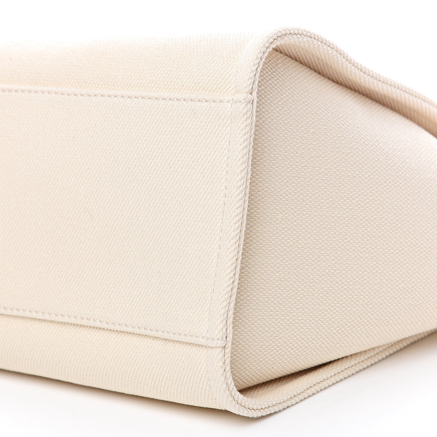 Canvas Pearl Large Deauville Tote Ecru Beige