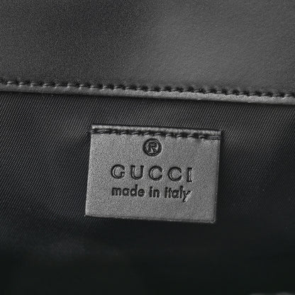 Gucci GG Supreme Monogram Web Messenger Diaper Bag Black Grey 7 of 11