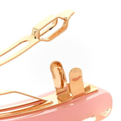Louis Vuitton Resin Swarovski Crystal Inclusion Barrette GM Rose 4 of 4
