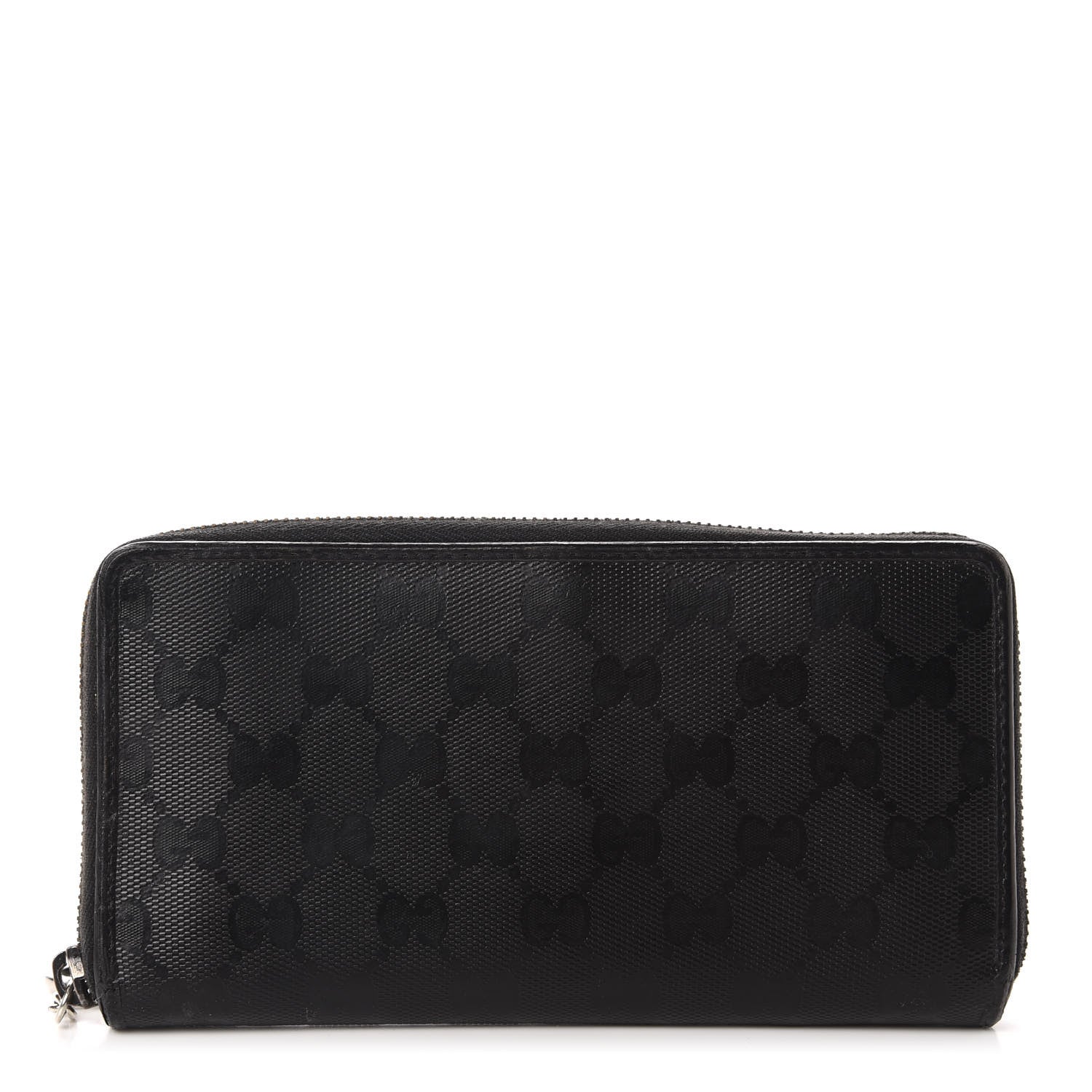 Gucci Imprime Monogram GG Pierce Zip Around Wallet Black 1 of 8