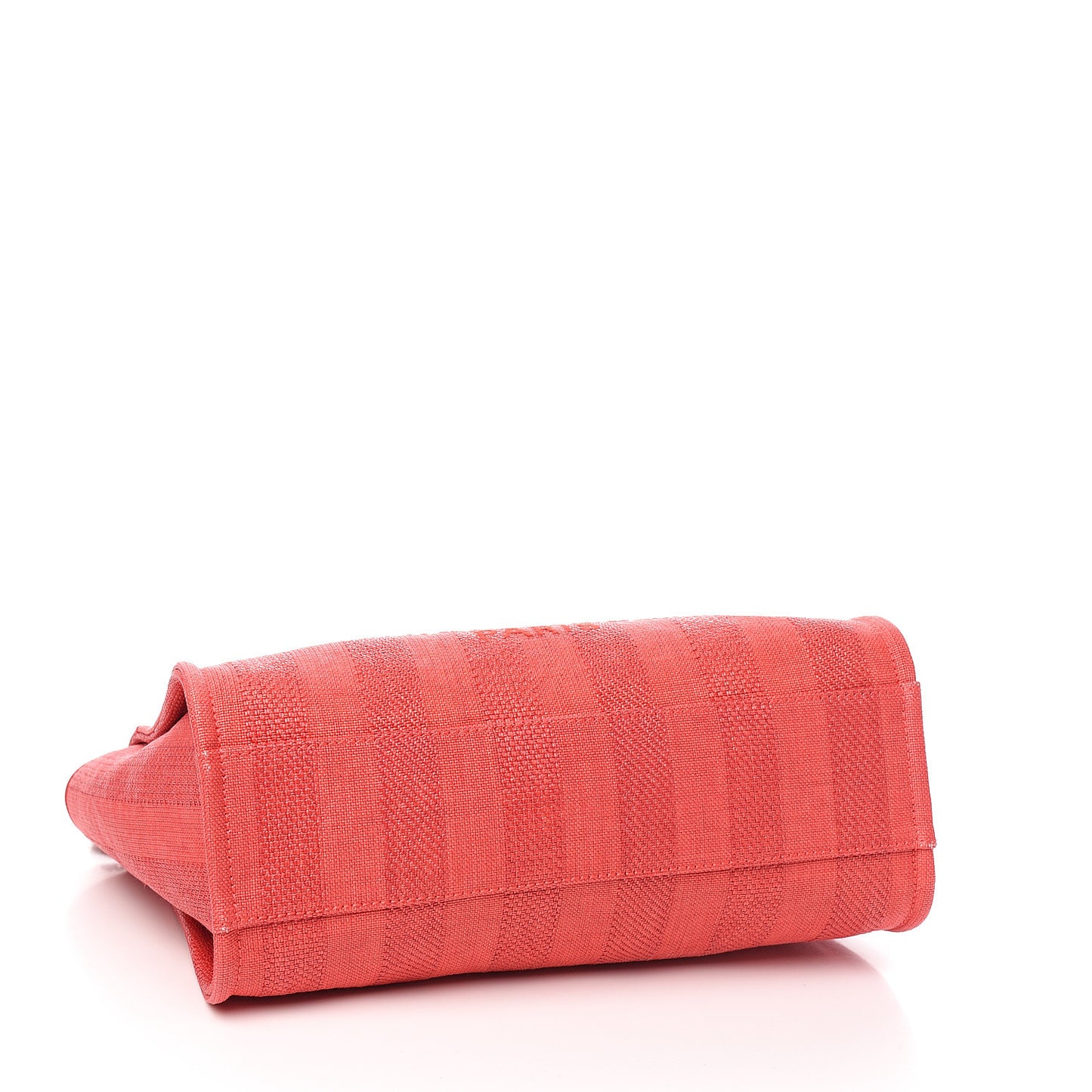 Mixed Fibers Striped Small Deauville Tote Red