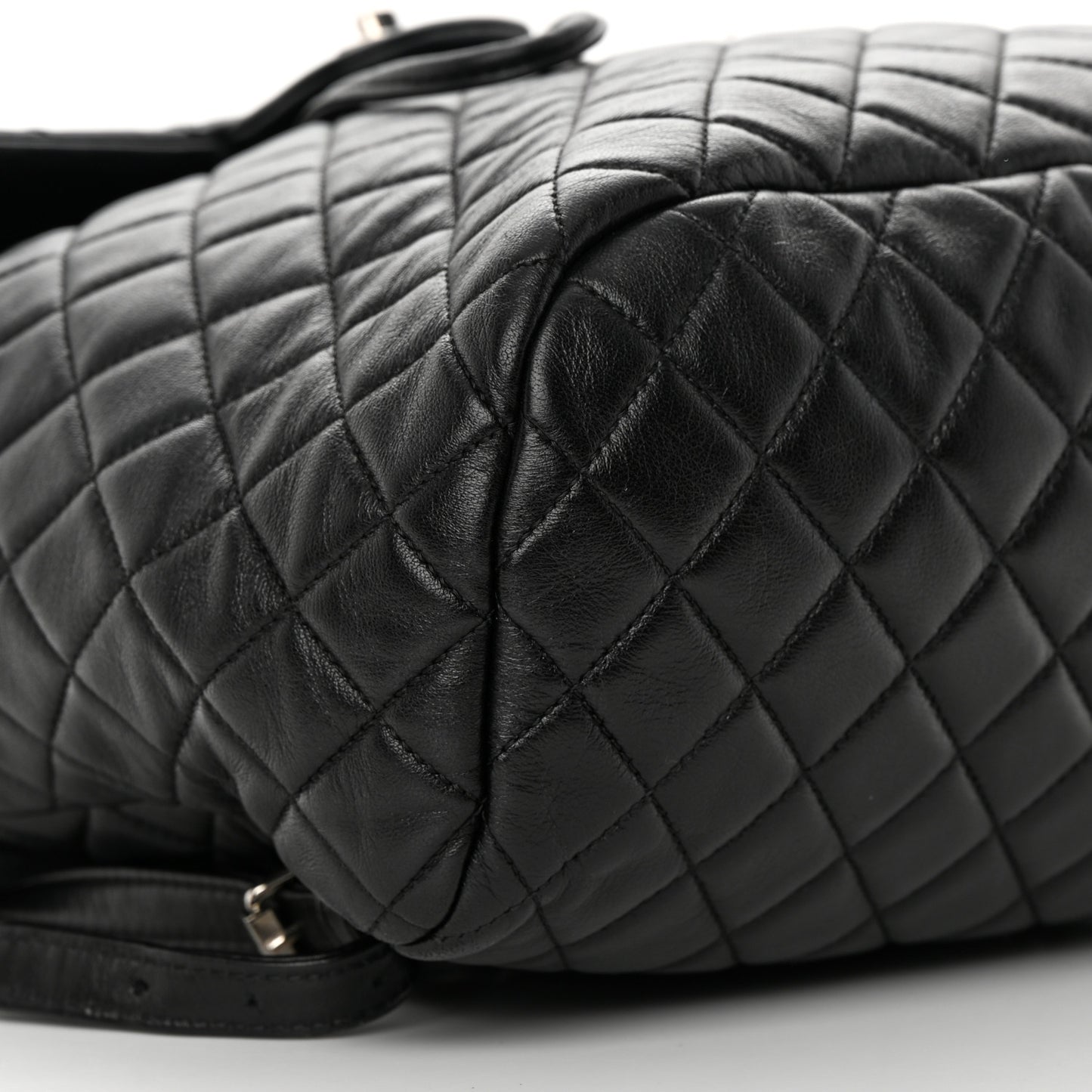 Lambskin Quilted Large Urban Spirit Backpack Black