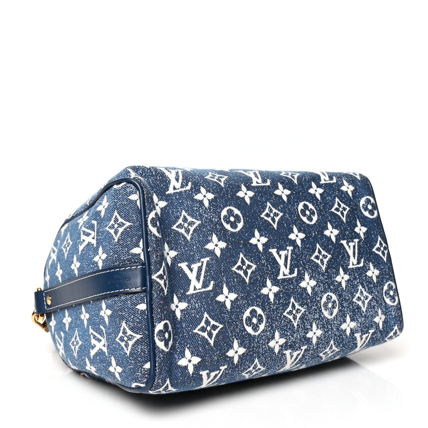 Louis Vuitton Monogram Jacquard Denim Speedy Bandouliere 25 Bleu 4 of 13