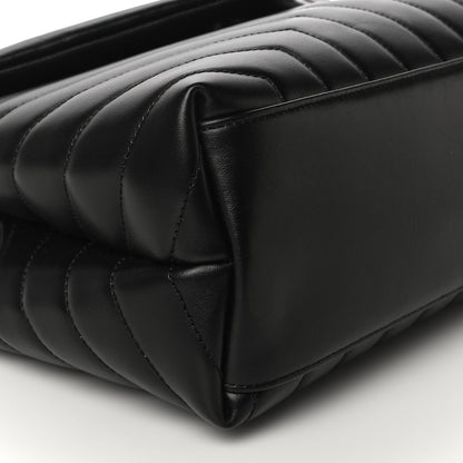 Saint Laurent Calfskin Y Quilted Monogram Medium Loulou Chain Satchel Black 8 of 11