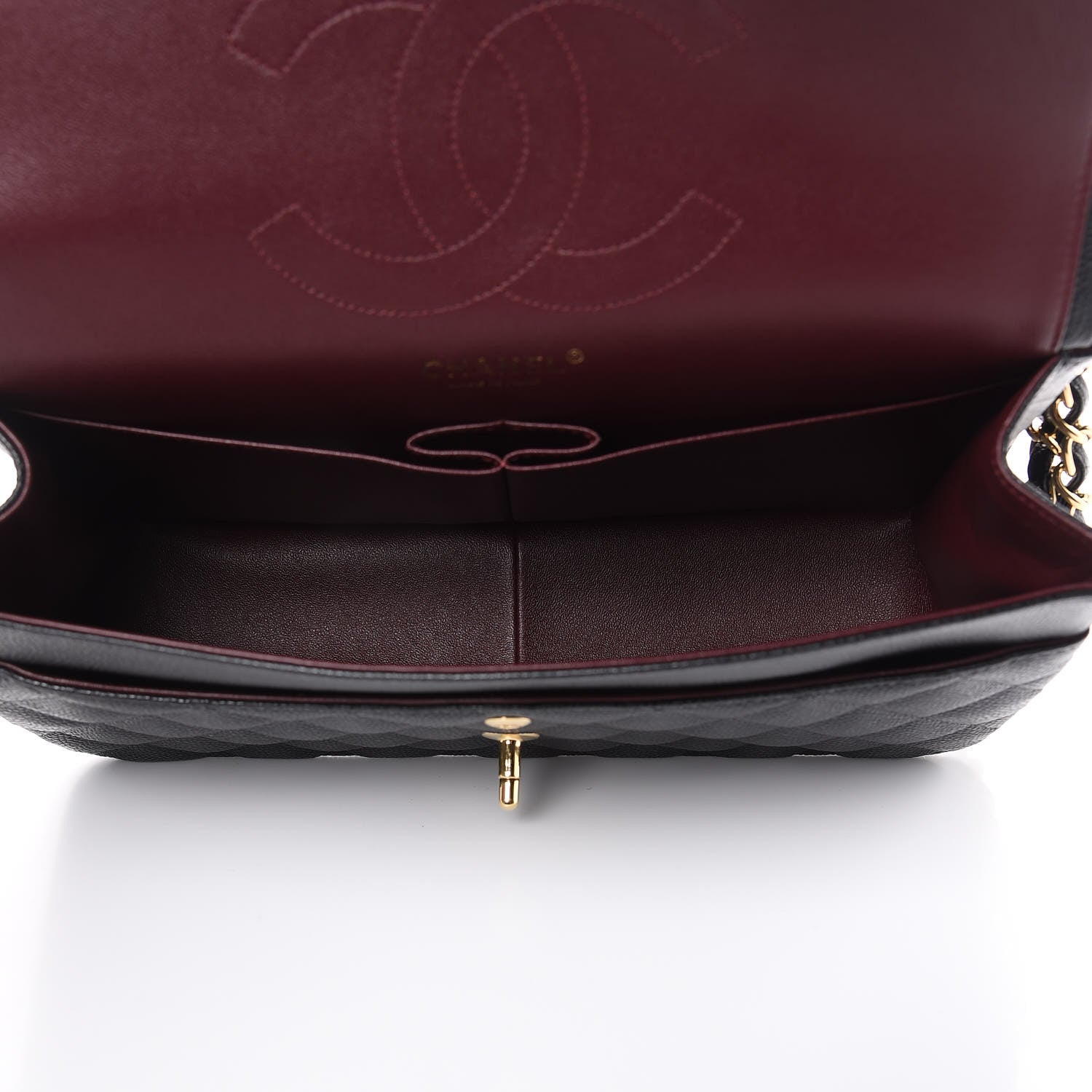 Chanel Caviar Quilted Jumbo Double Flap Black 5 of 10