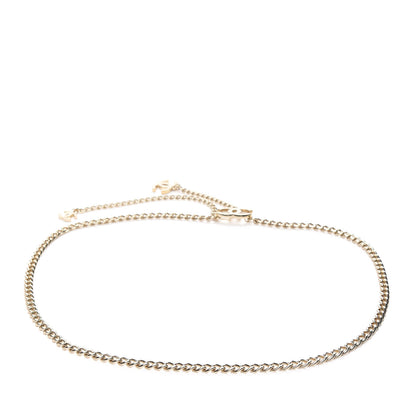 Chanel Enamel CC Chain Logo Belt Gold White 2 of 3