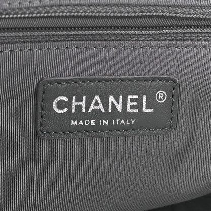 Chanel Washed Lambskin Quilted Medium Chain Around Messenger Black 7 of 12