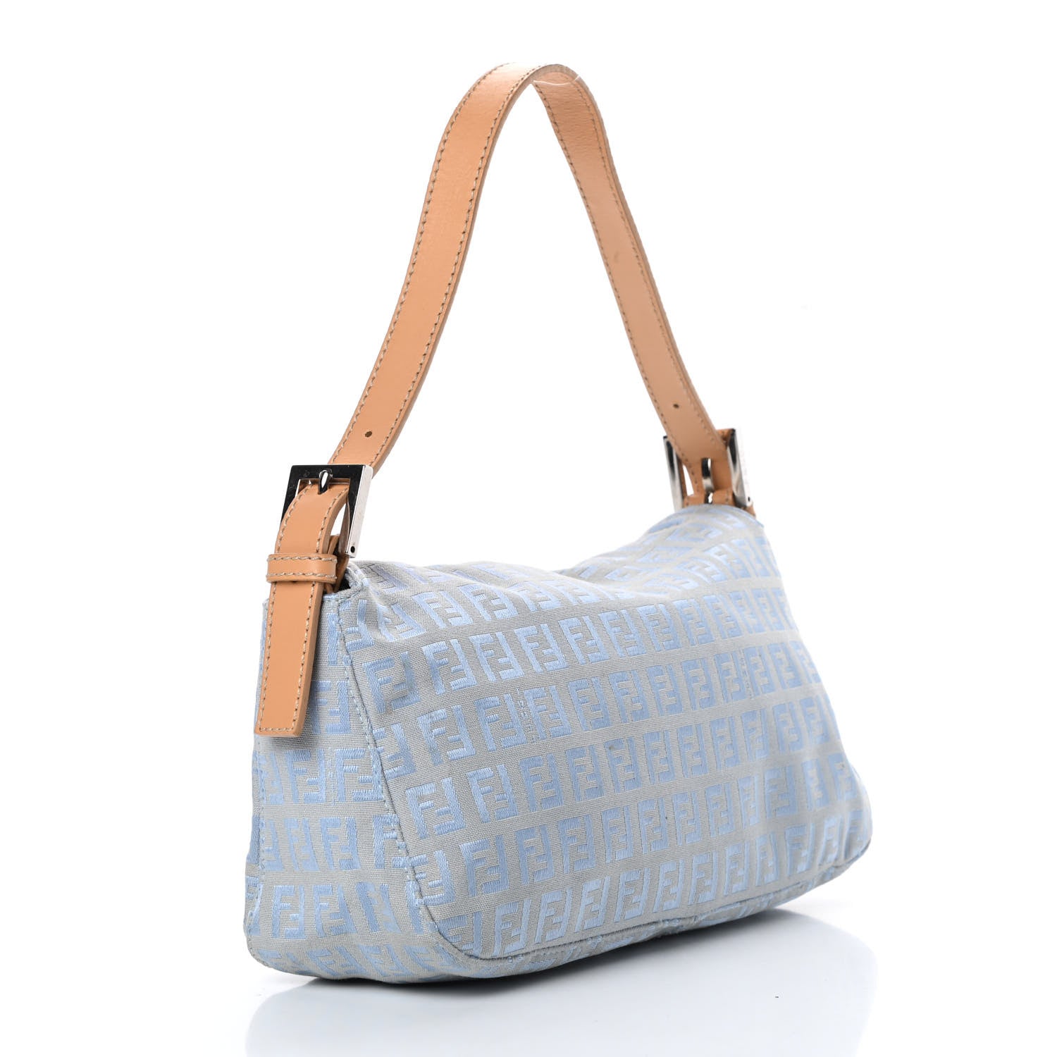 Fendi Zucchino Baguette Blue 3 of 13