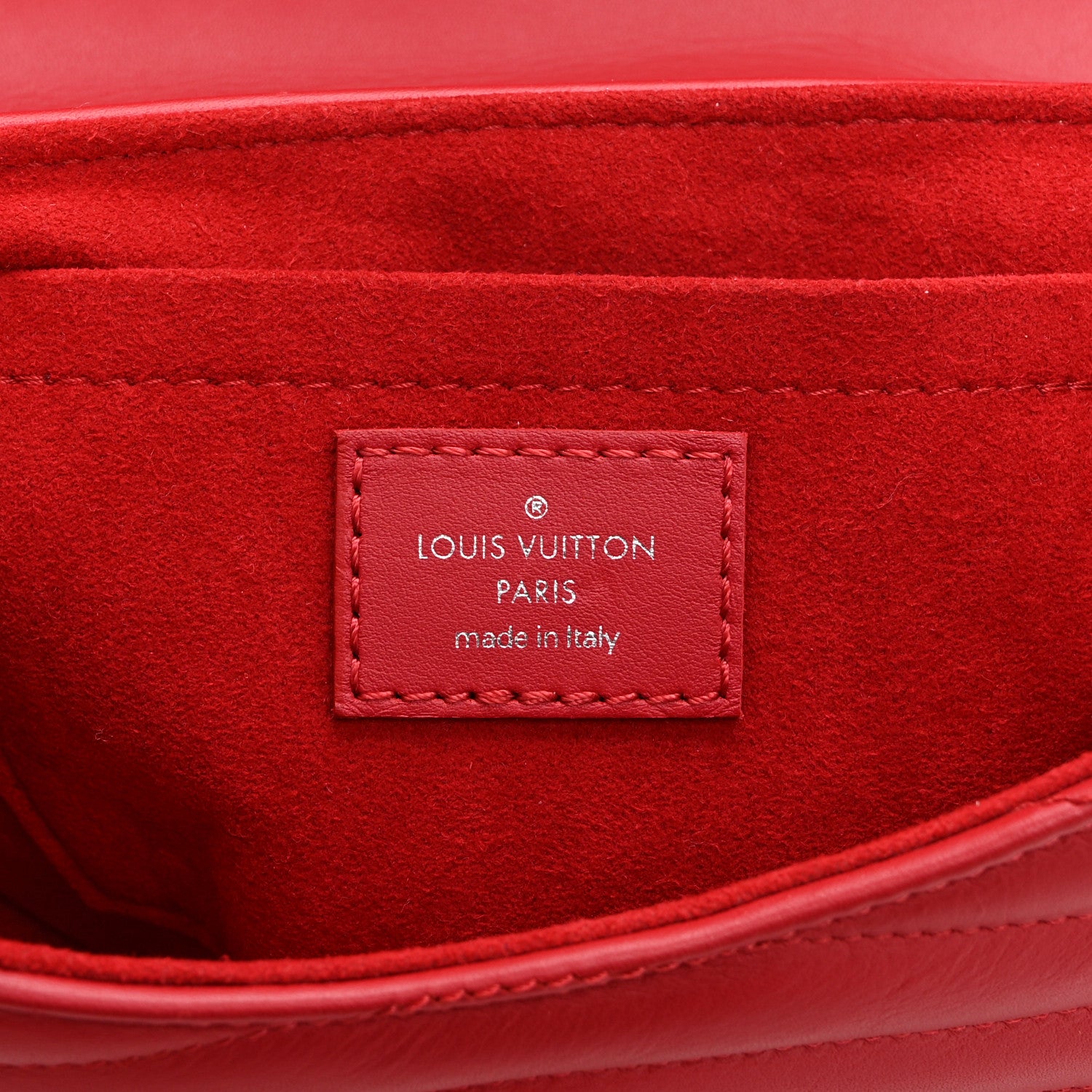 Louis Vuitton Calfskin New Wave Chain PM Scarlet 6 of 10