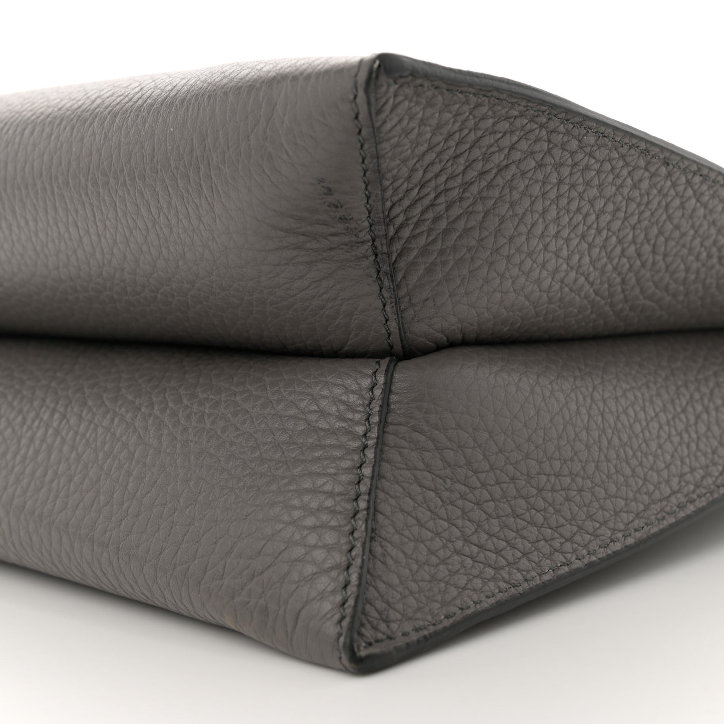 Pebbled Calfskin Small Alix Padlock Zip Hobo Bag Grey