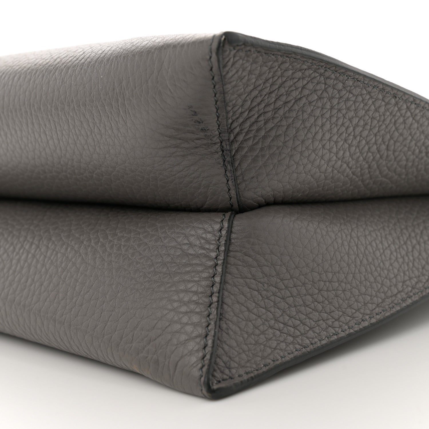 Tom Ford Pebbled Calfskin Small Alix Padlock Zip Hobo Bag Grey 10 of 12