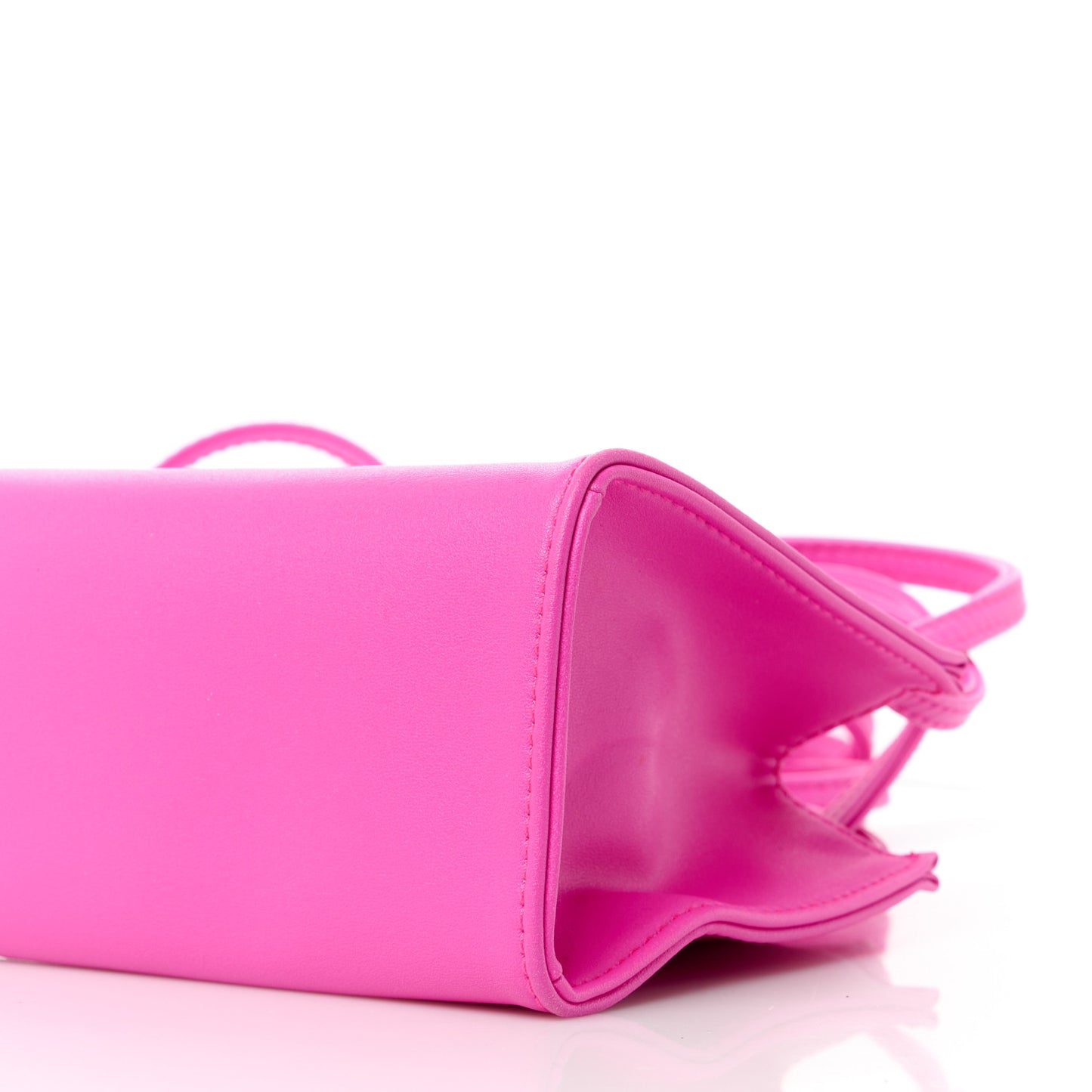 Vegan Leather Small Shopping Bag Azalea