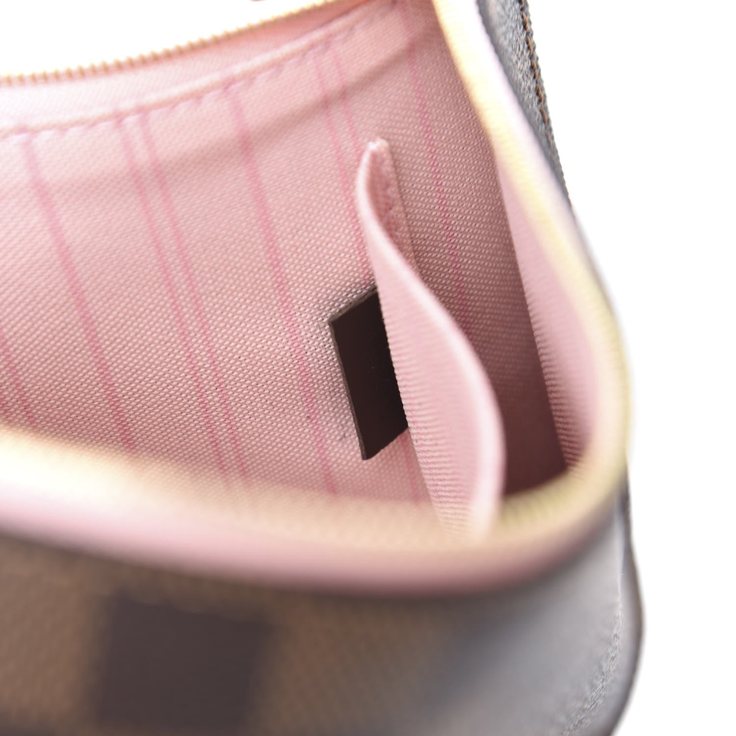 Louis Vuitton Damier Ebene Neverfull MM GM Pochette Rose Ballerine 7 of 7