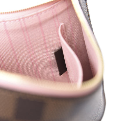 Louis Vuitton Damier Ebene Neverfull MM GM Pochette Rose Ballerine 7 of 7