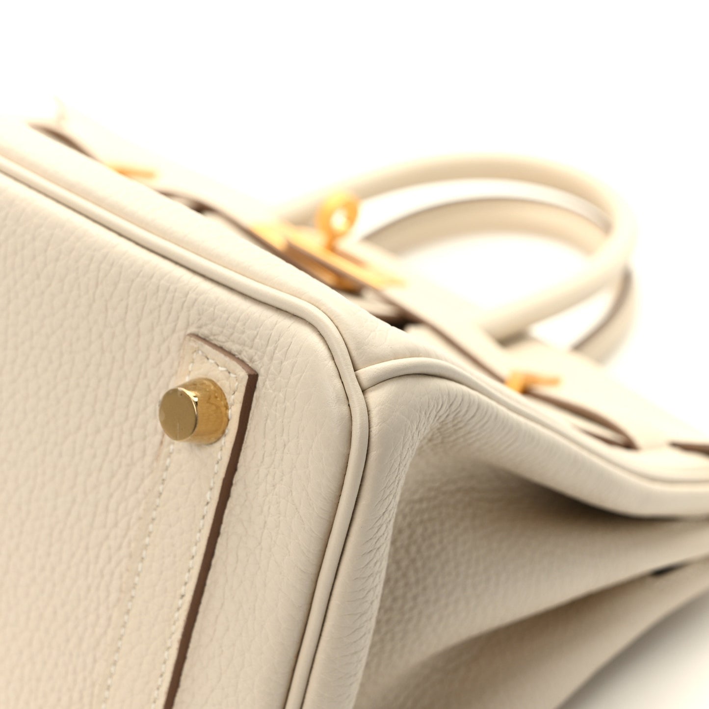 Togo Horseshoe Birkin 25 Craie Lime