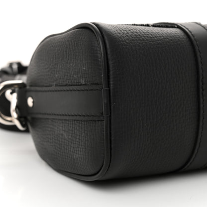 Louis Vuitton X NIGO Taurillon Monogram Denim Drip Keepall XS Black 8 of 9