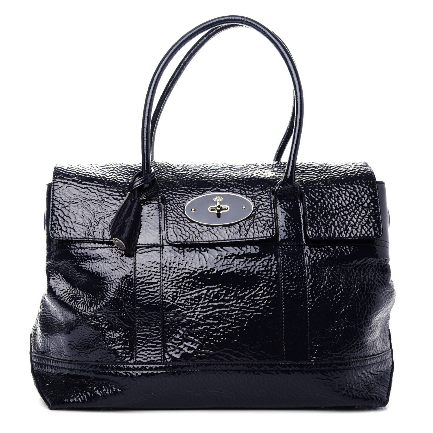 Mulberry Patent Bayswater Black 1 of 10