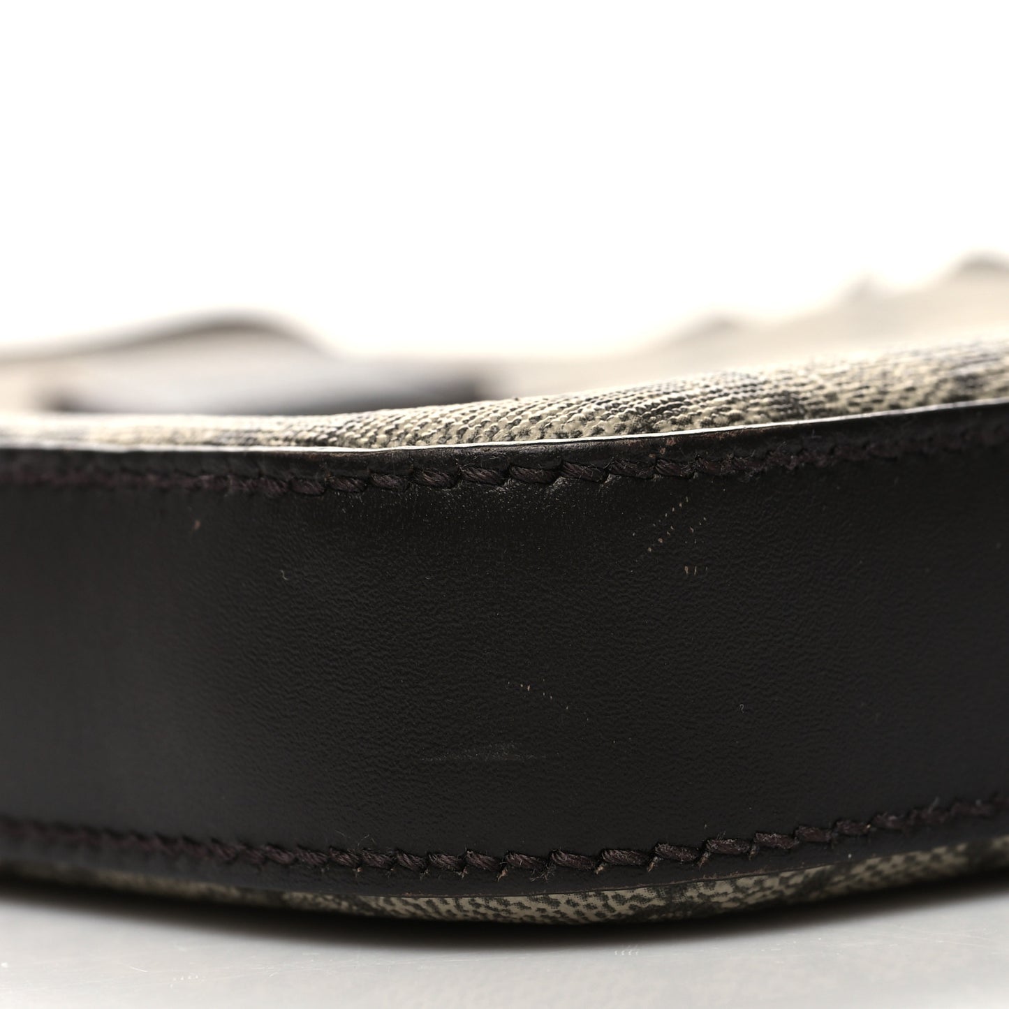 GG Supreme Monogram Selleria Calfskin Small Flat Messenger Bag Beige Ebony Cocoa Marrone Scuro