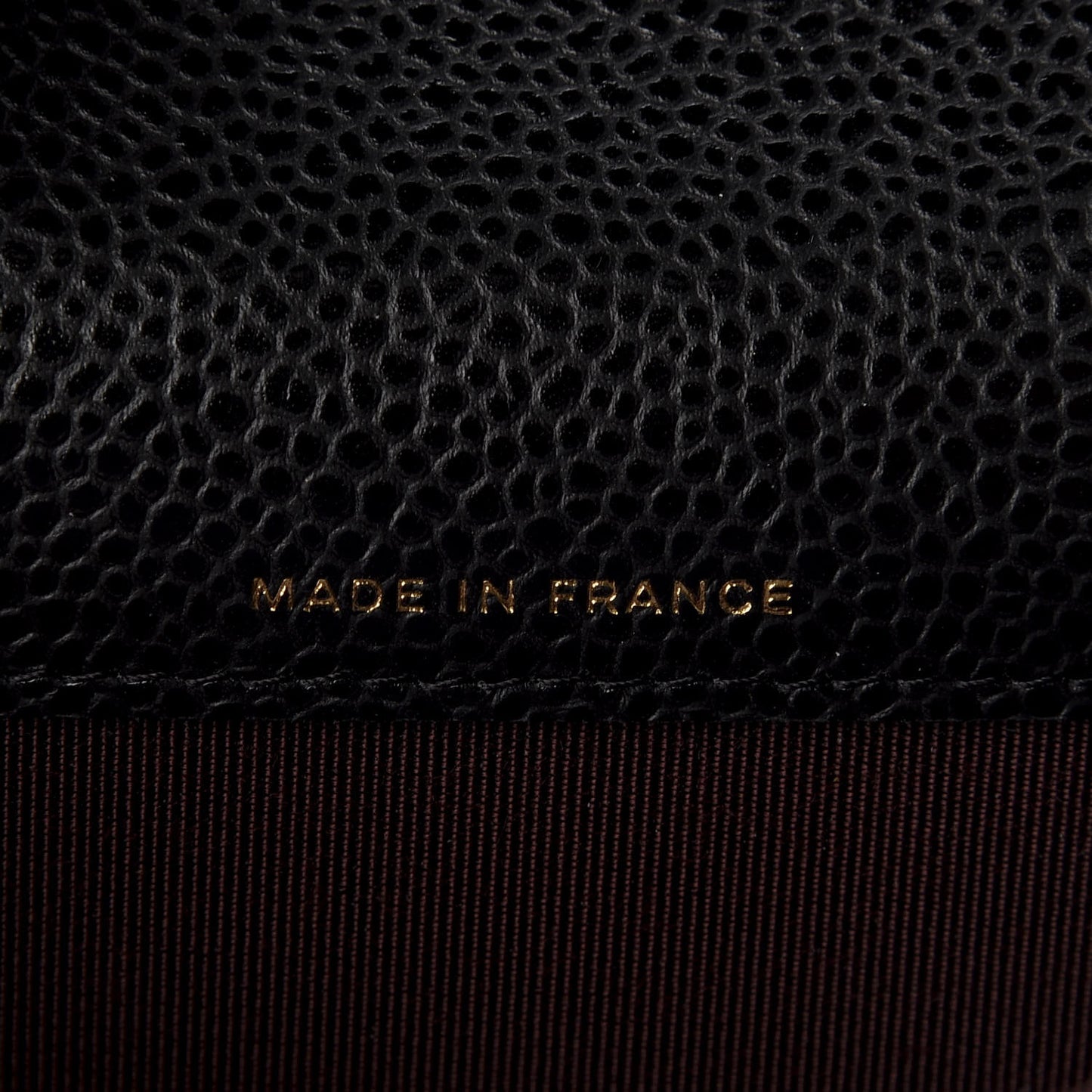 Caviar Quilted Flap Card Holder Wallet Black