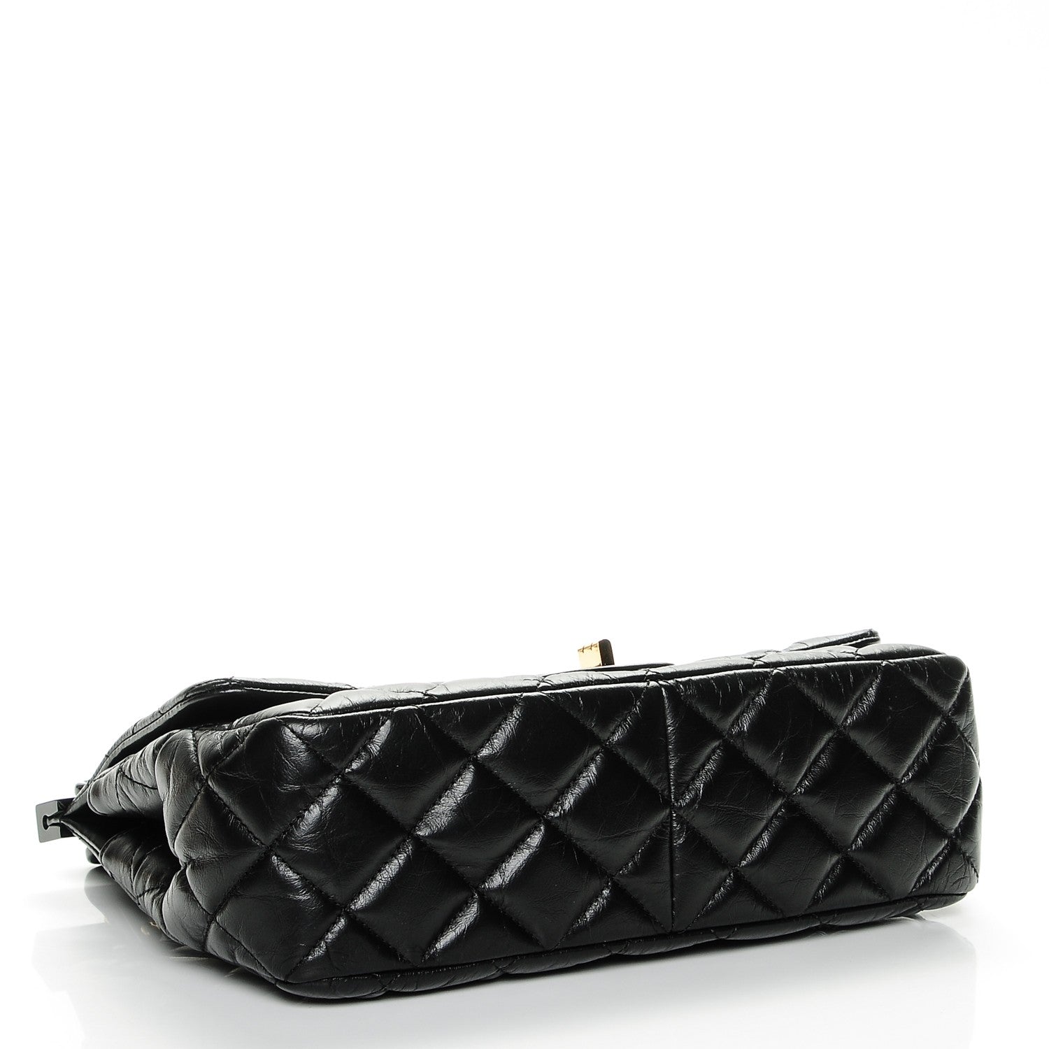 Chanel Aged Calfskin Quilted 2.55 Reissue Hanger Flap Black 4 of 7