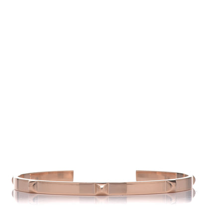Hermes 18K Rose Gold Mini Clous Bracelet 1 of 5