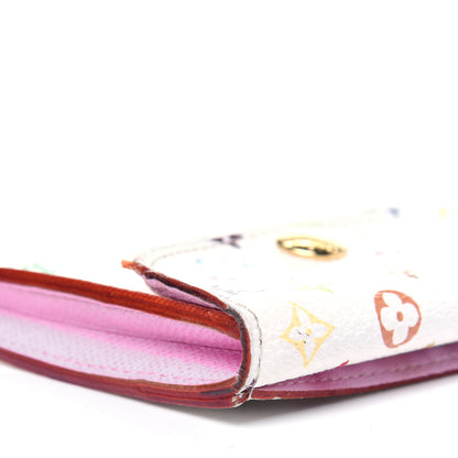 Louis Vuitton Monogram Multicolor Business Card Holder White Litchi 13 of 19