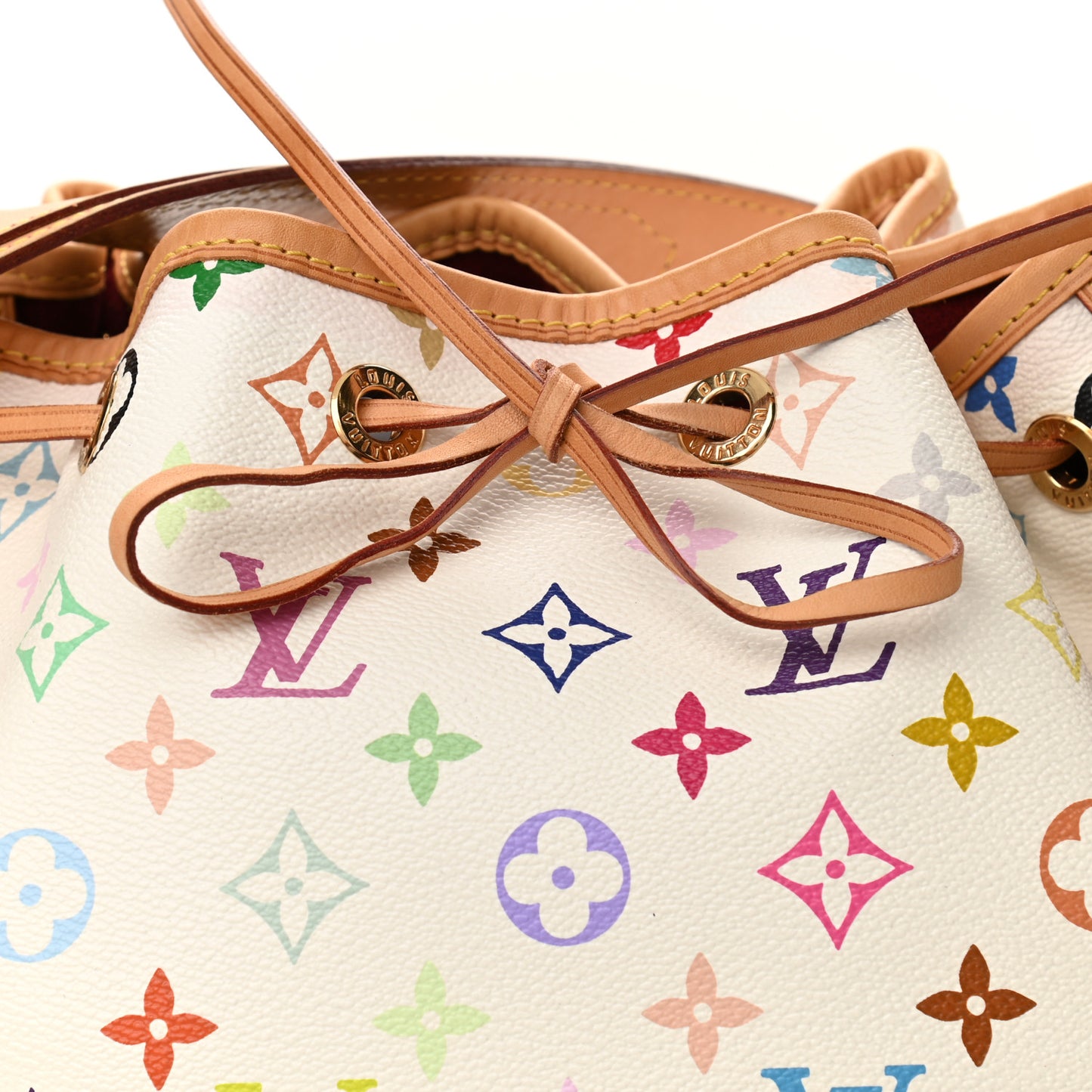 Monogram Multicolor Petit Noe White