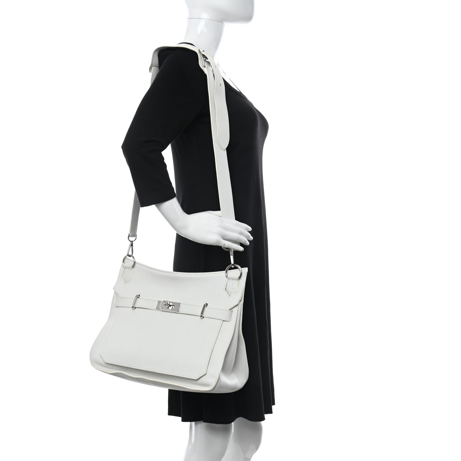 Hermes Taurillon Clemence Jypsiere 31 White 2 of 24