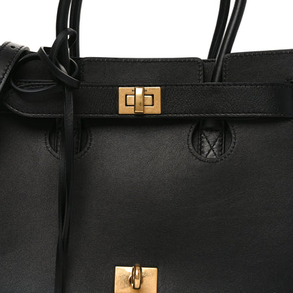 Balenciaga Smooth Calfskin Small Bel Air Carry All Bag Black 8 of 10