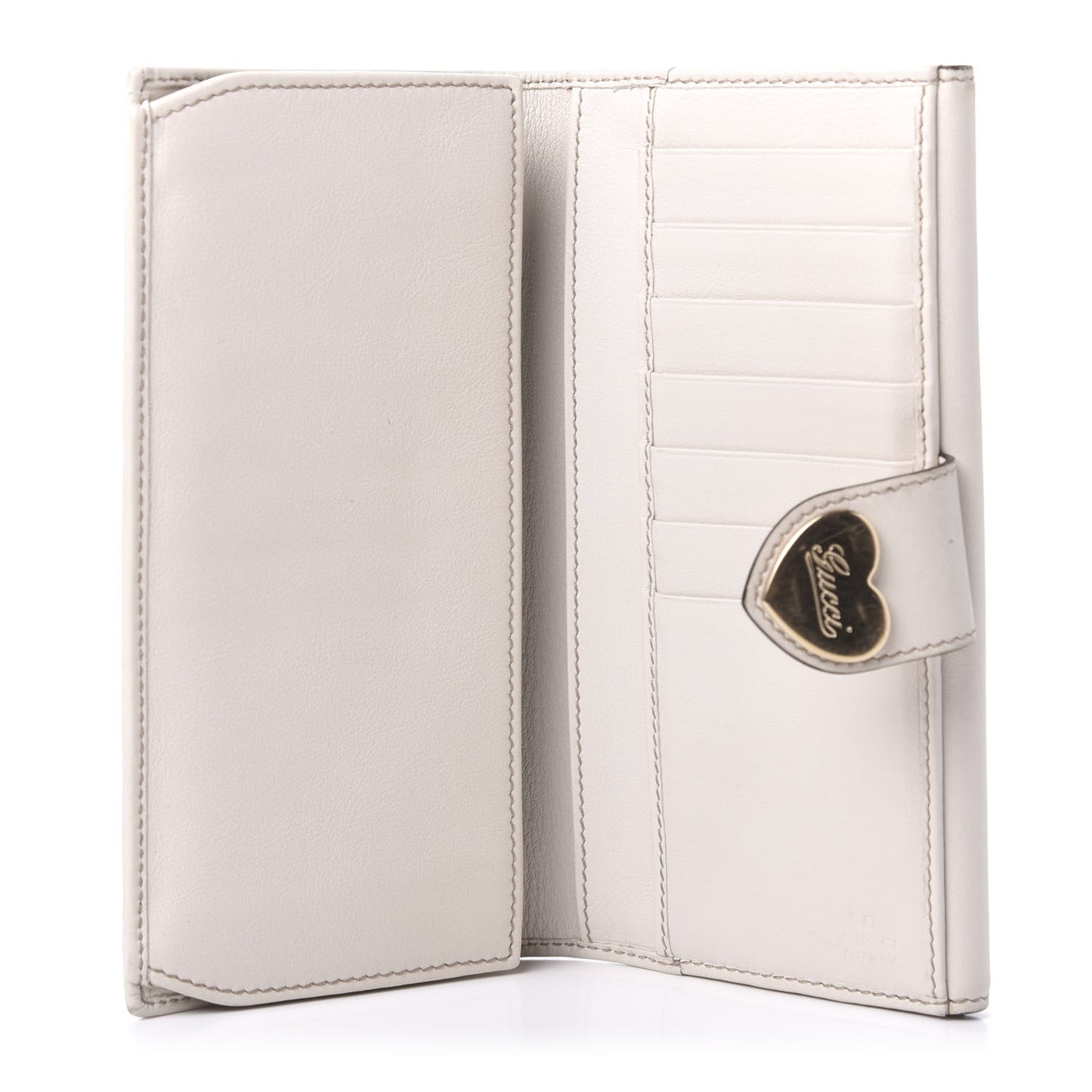 Monogram Heart Continental Wallet Off White