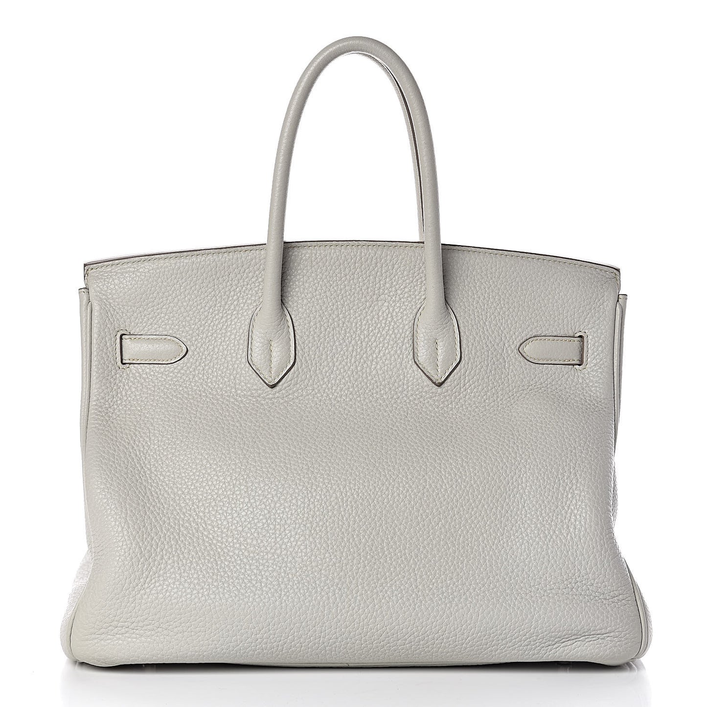 Taurillon Clemence Lizard Club Birkin 35 Gris Perle White Mykonos