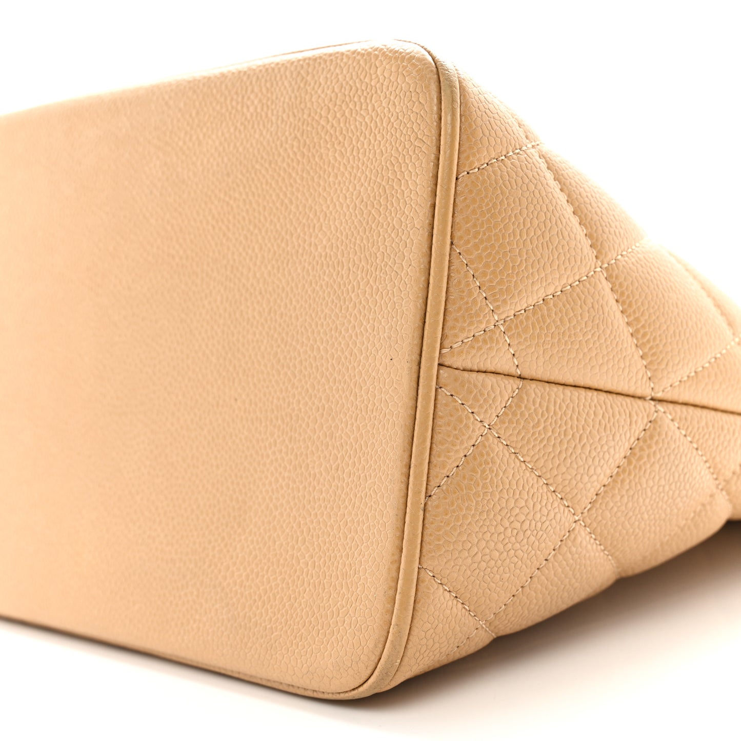 Caviar Quilted Medallion Tote Beige