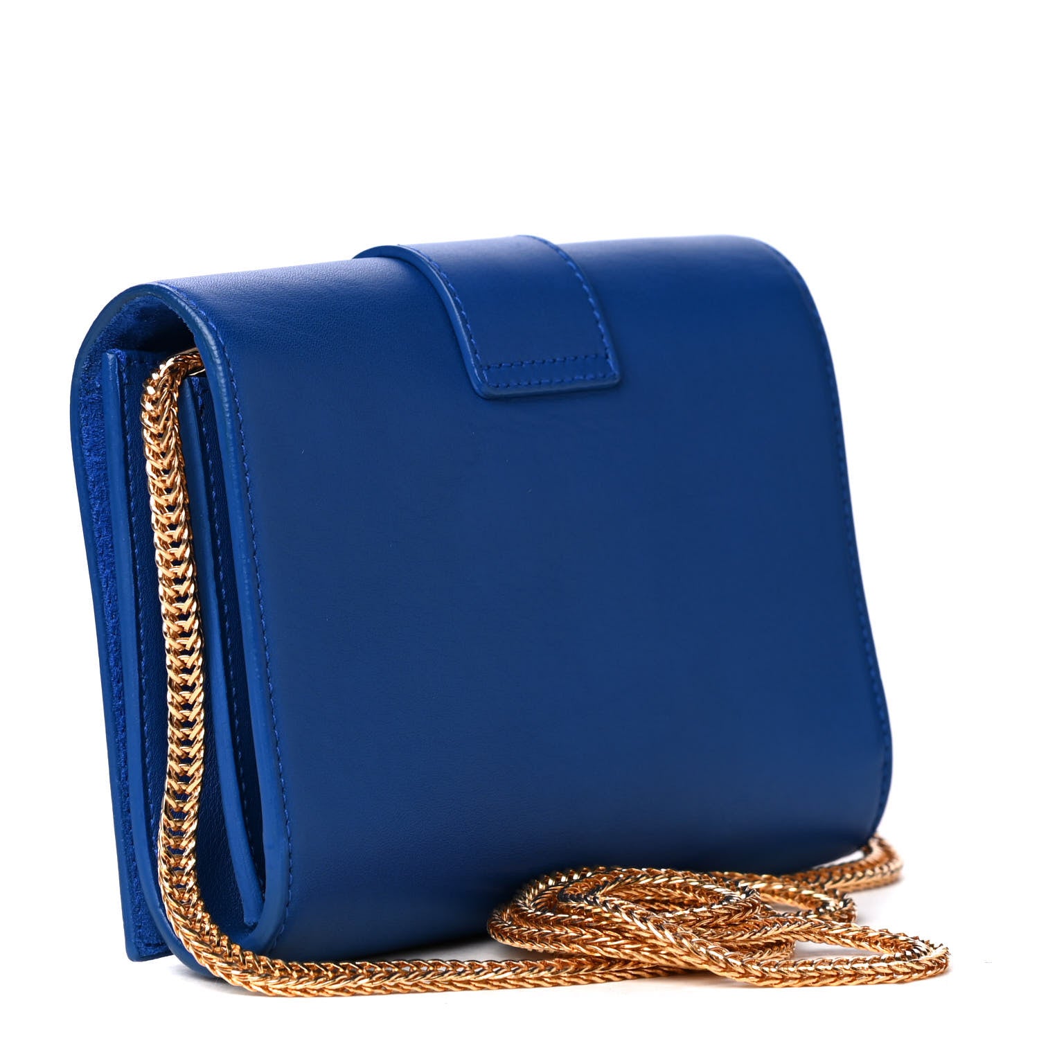 Saint Laurent Calfskin Small Classic Y Satchel Blue 841147