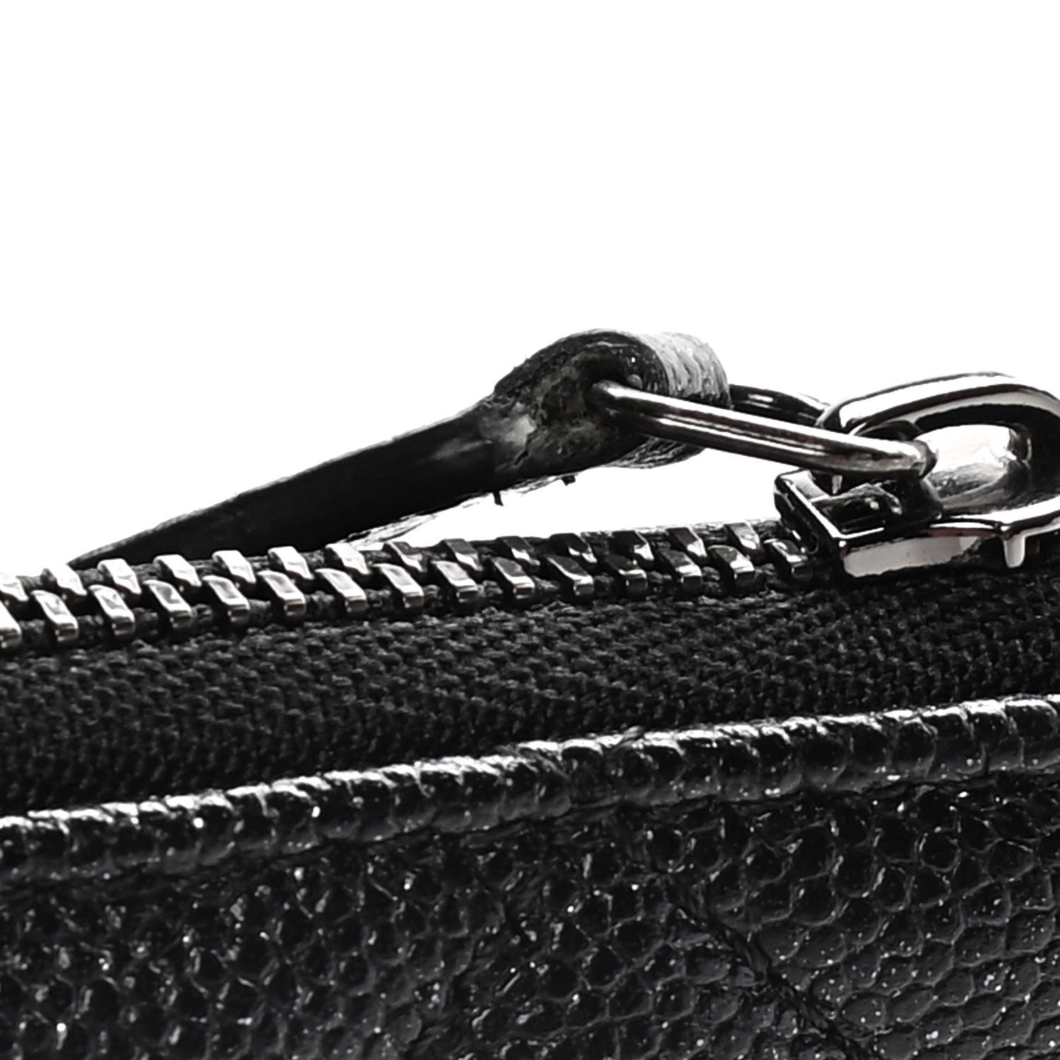 Chanel Caviar Quilted Medium Cosmetic Case Black 10 of 11