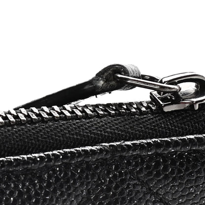 Chanel Caviar Quilted Medium Cosmetic Case Black 10 of 11
