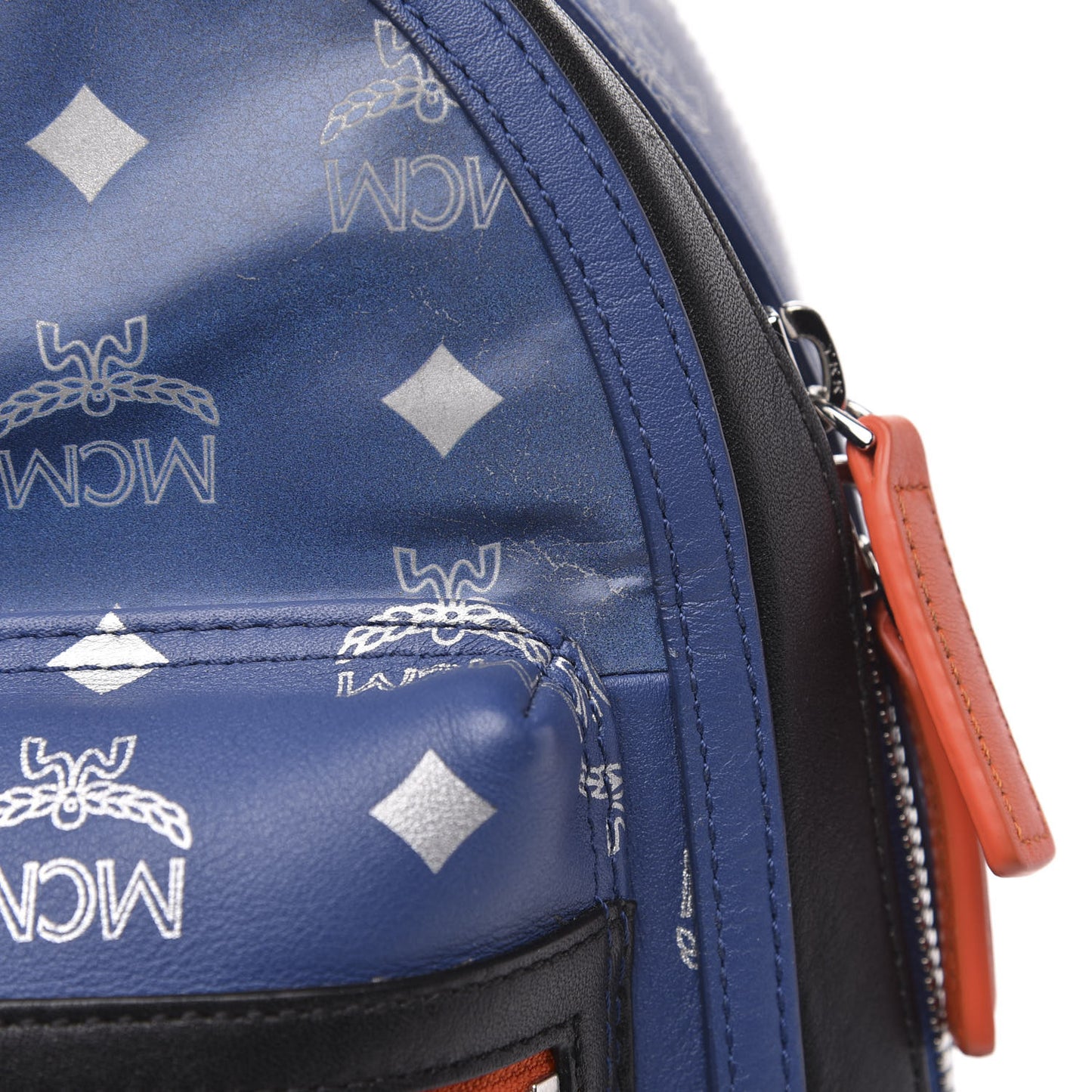 Visetos Reflective Nylon Small Resnick Backpack Blue