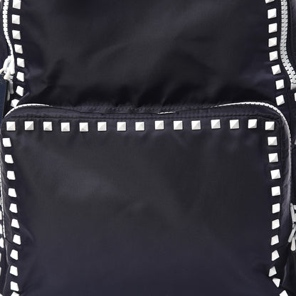 Valentino Garavani Nylon Free Rockstud Backpack Marine 10 of 10