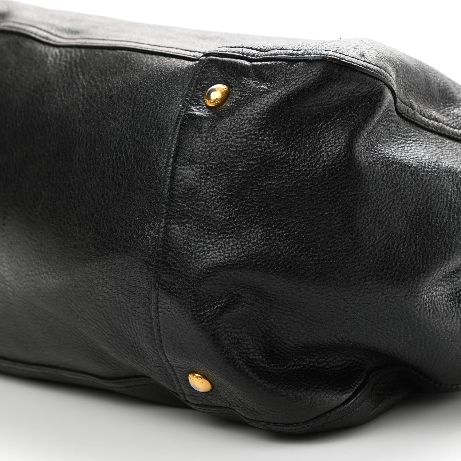 Prada Vitello Daino Tote Black 9 of 13