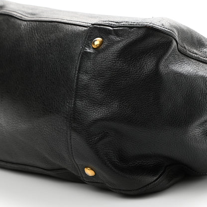 Prada Vitello Daino Tote Black 9 of 13