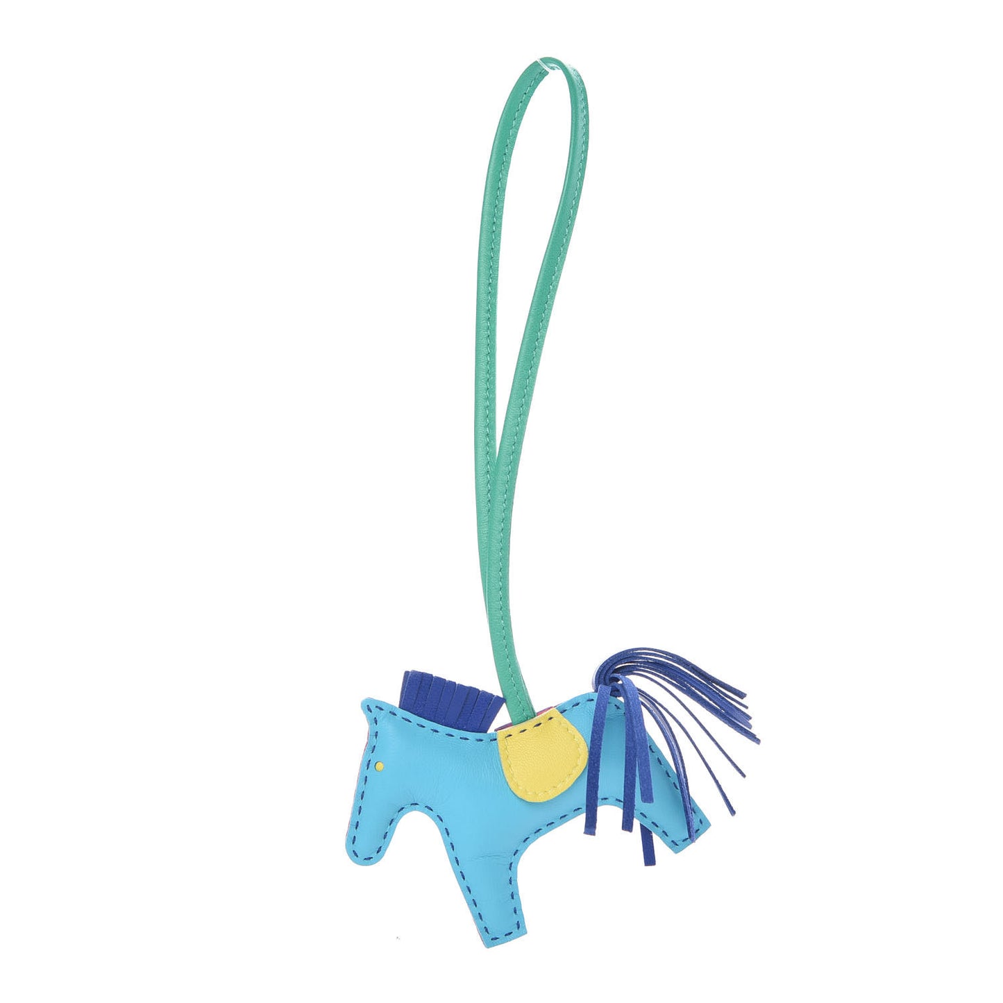 Milo Lambskin Grigri Rodeo Horse Bag Charm PM Rose Shocking Bleu Azteque Bleu Electrique Menthe Soufre Violet