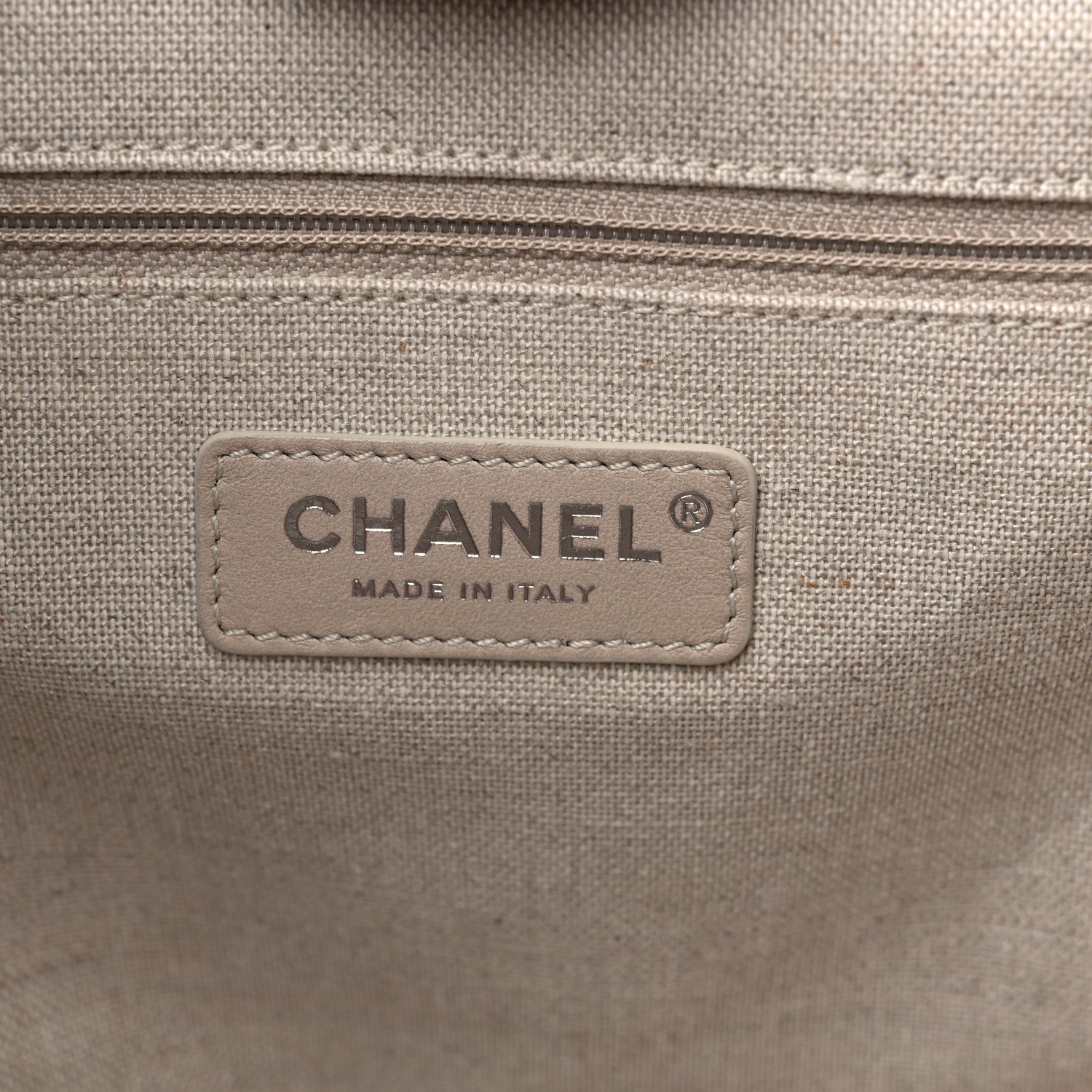 Chanel Mixed Fibers Small Deauville Tote Beige 7 of 10