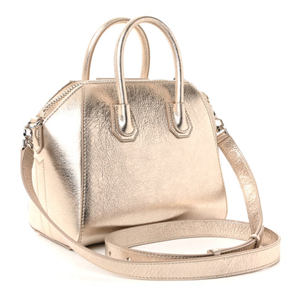 Givenchy Laminated Lambskin Mini Antigona Gold 3 of 9